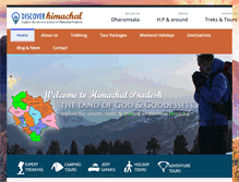 Tablet Screenshot of discoverhimachal.com